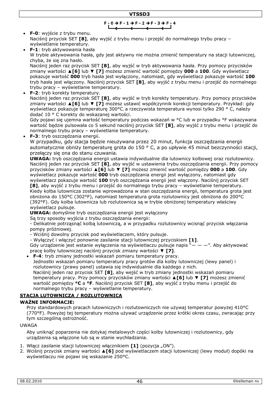 Velleman VTSSD3 User Manual | Page 46 / 51