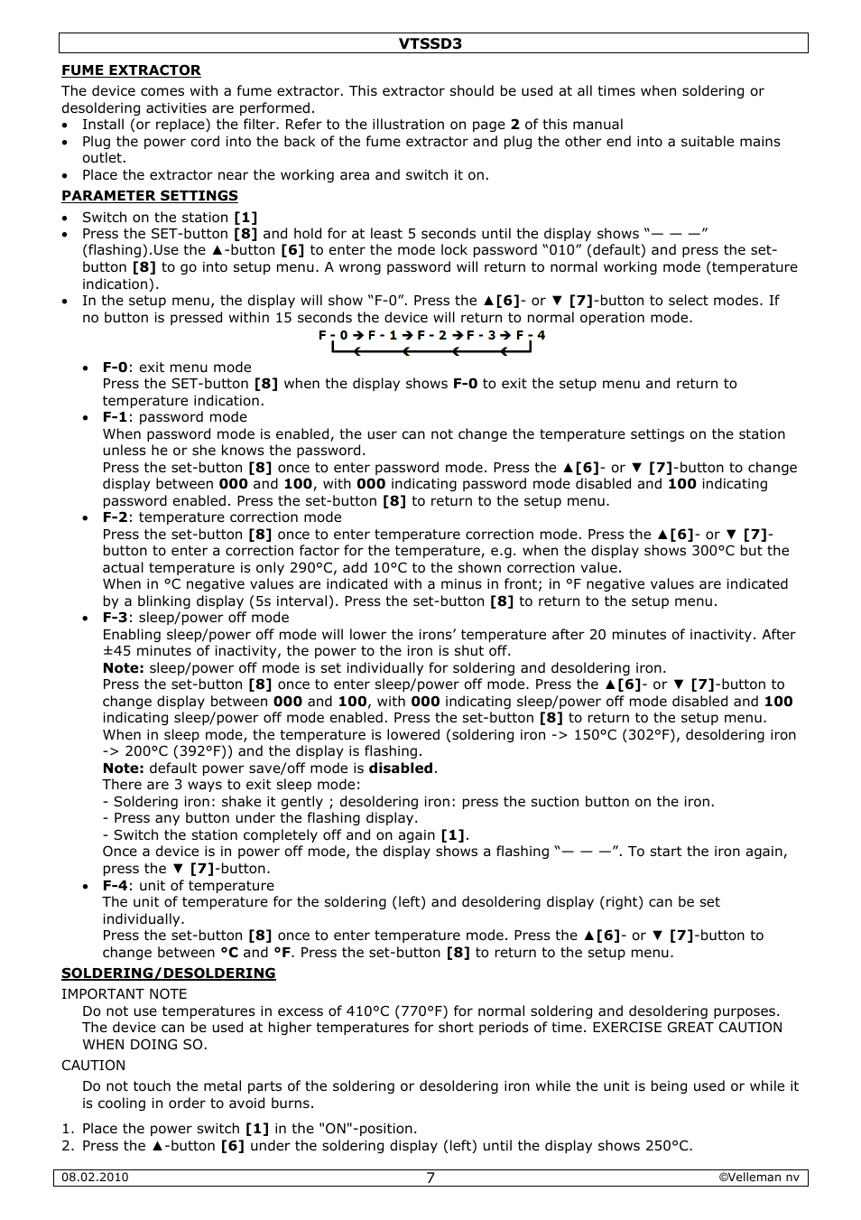 Velleman VTSSD3 User Manual | Page 7 / 51