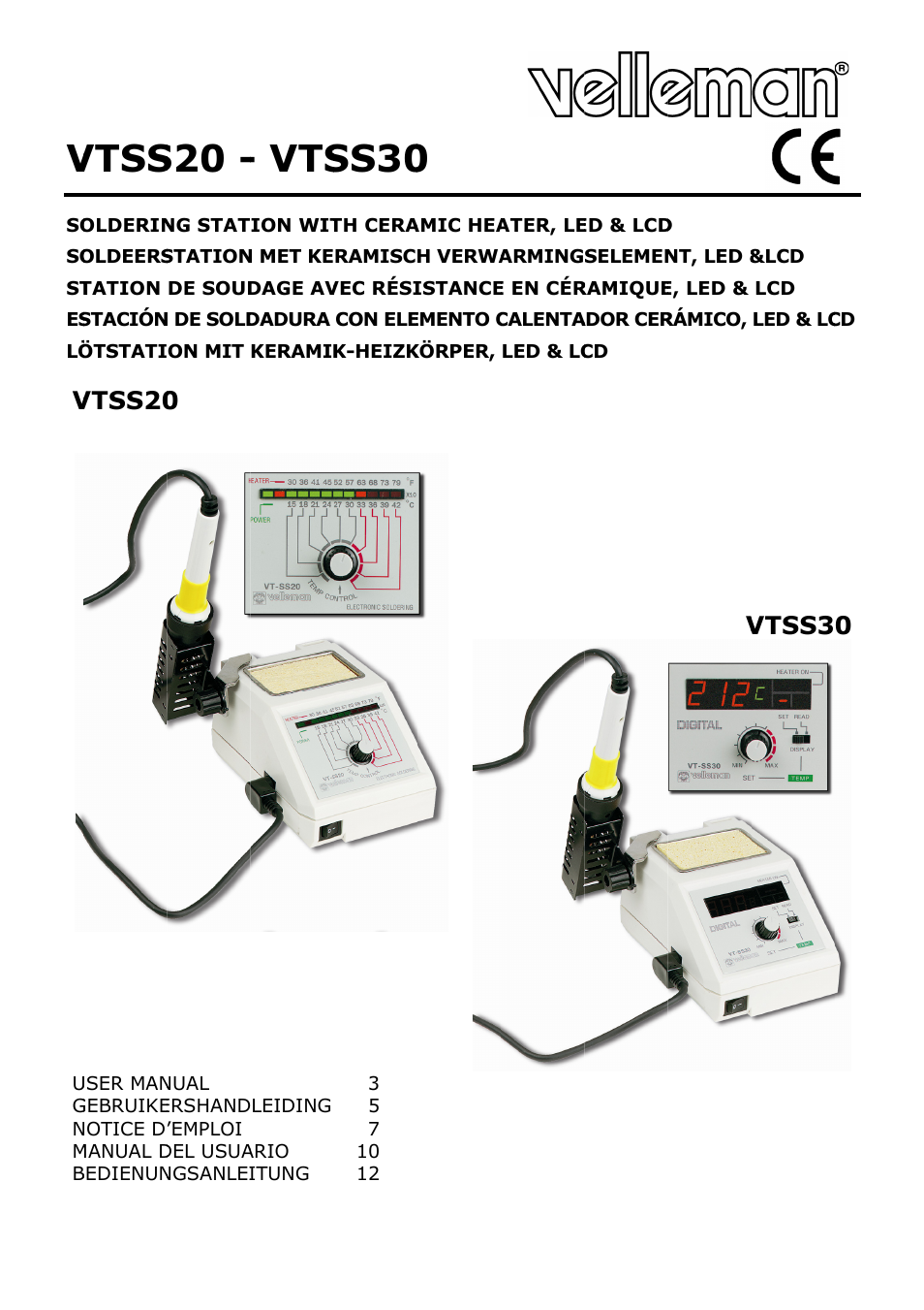 Velleman VTSS20 User Manual | 16 pages
