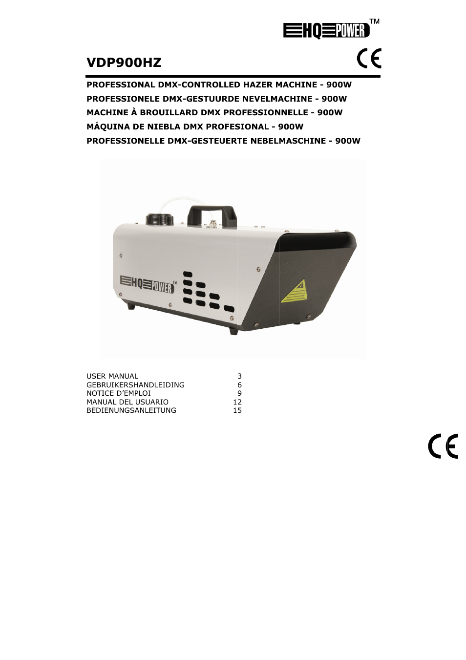 Velleman VDP900HZ User Manual | 19 pages
