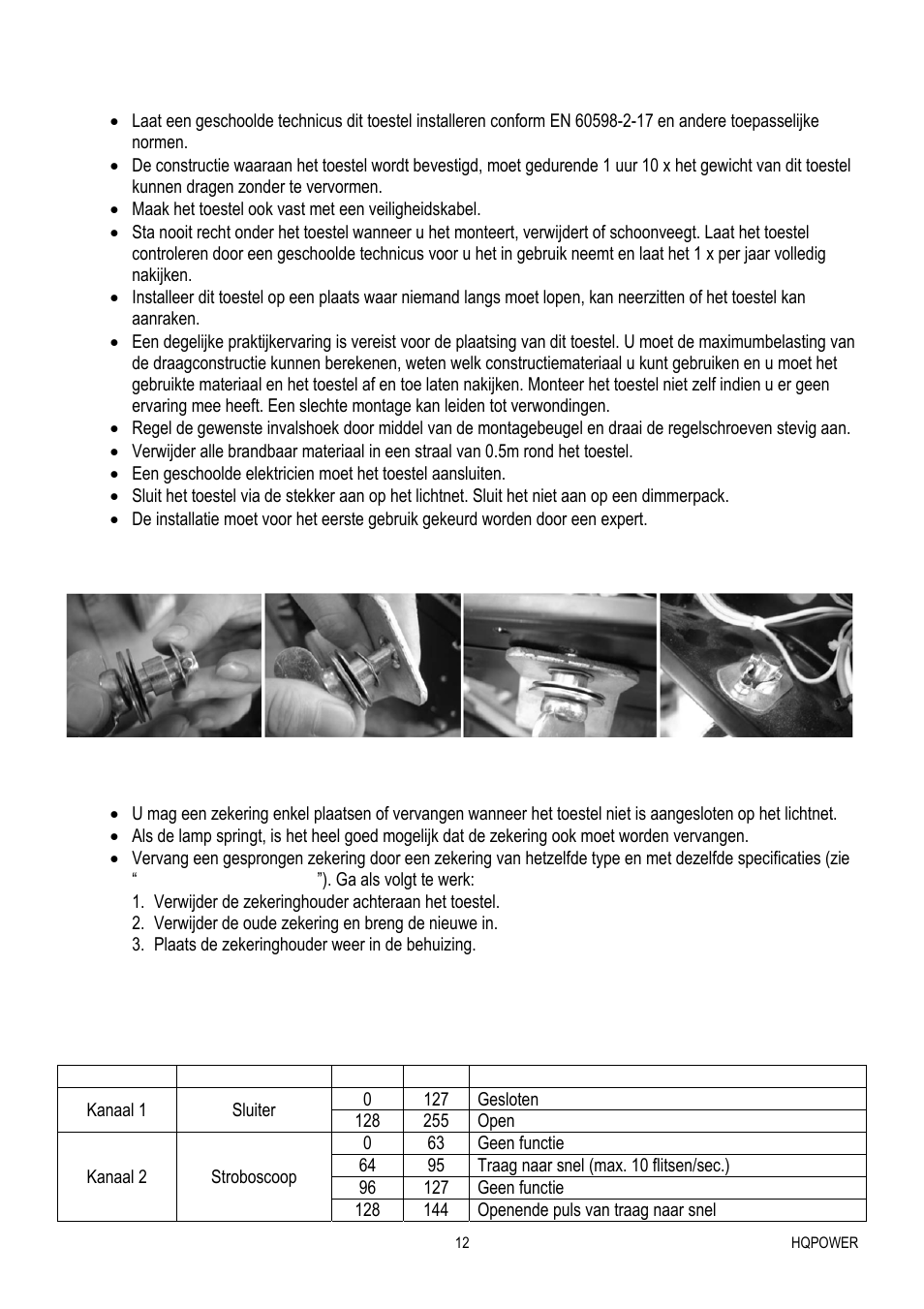 Velleman VDP575MHS20FL User Manual | Page 12 / 46
