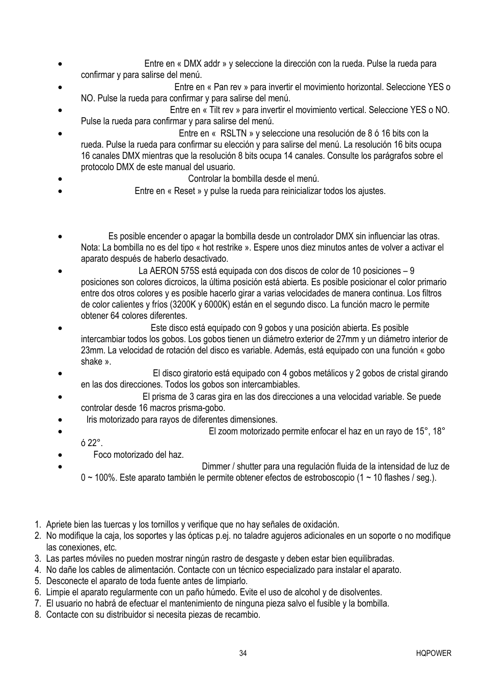 Velleman VDP575MHS20FL User Manual | Page 34 / 46