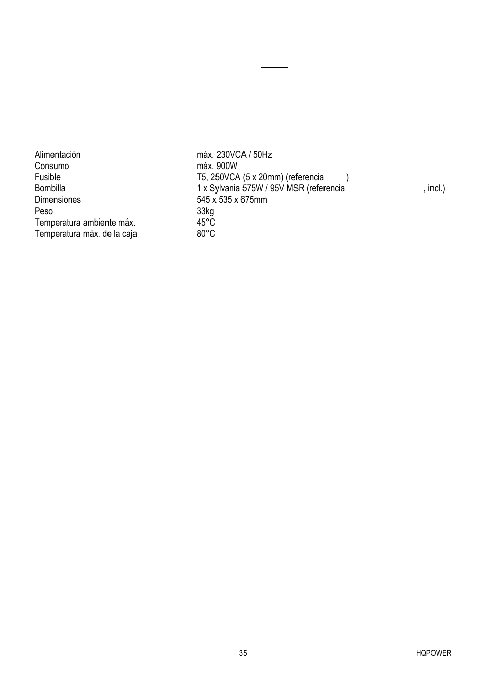 Velleman VDP575MHS20FL User Manual | Page 35 / 46