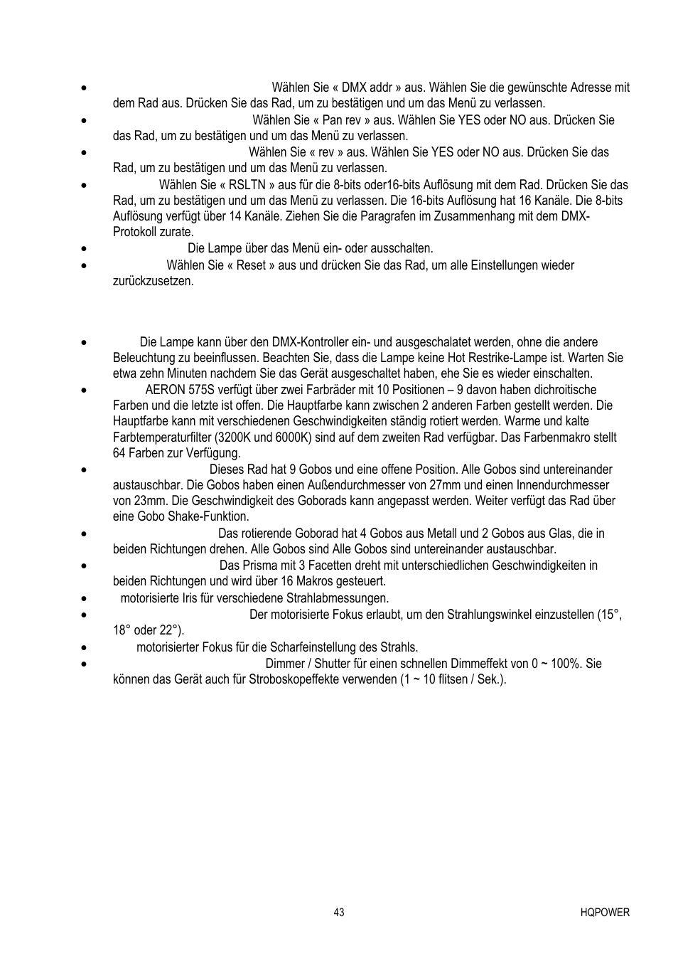 Velleman VDP575MHS20FL User Manual | Page 43 / 46