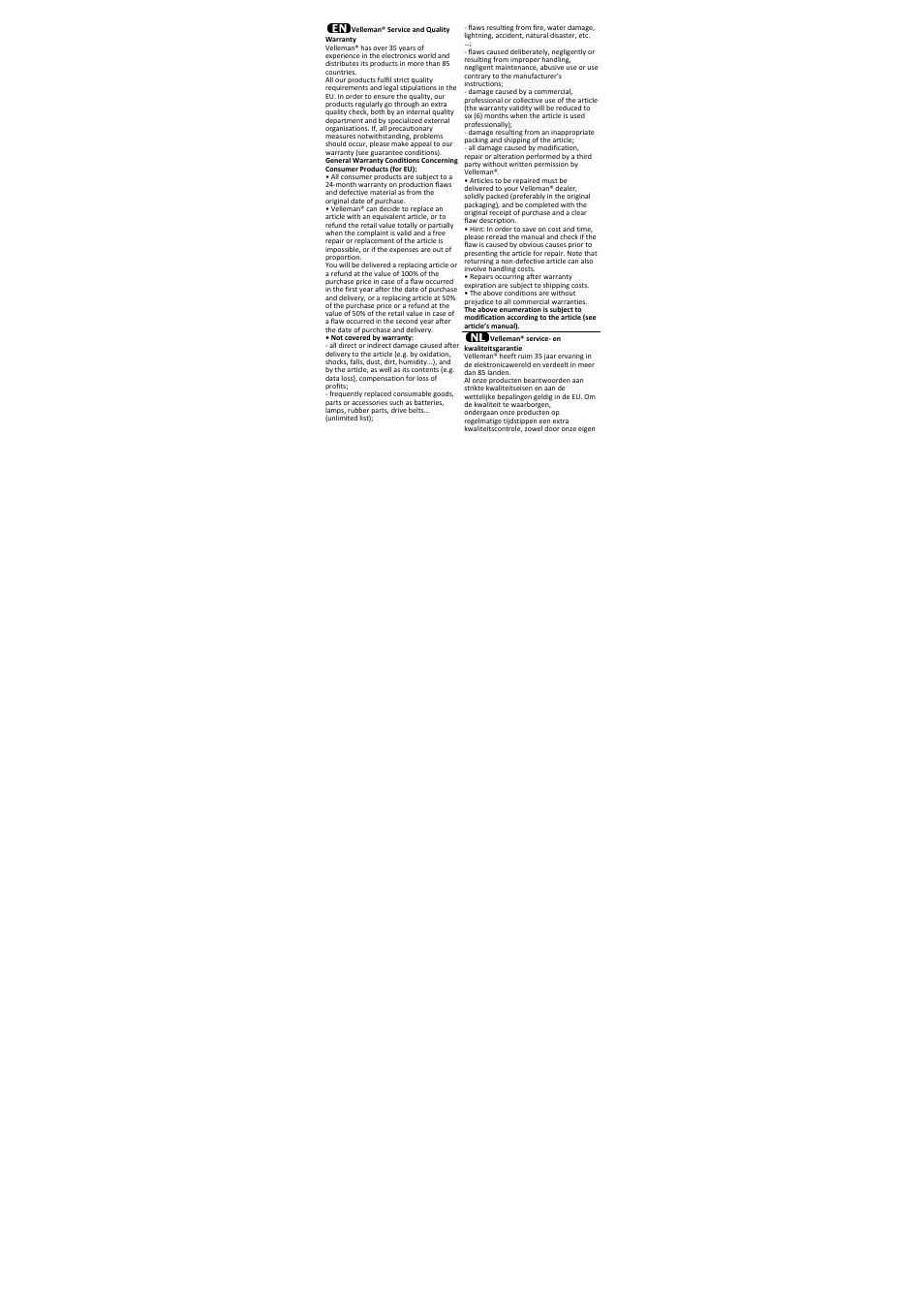 Velleman VTBAL22 User Manual | Page 17 / 21