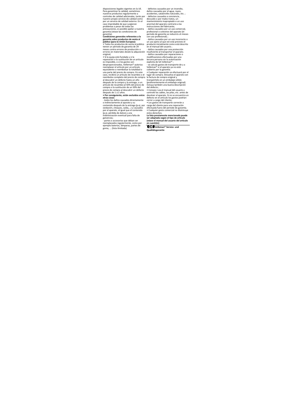 Velleman VTBAL22 User Manual | Page 20 / 21