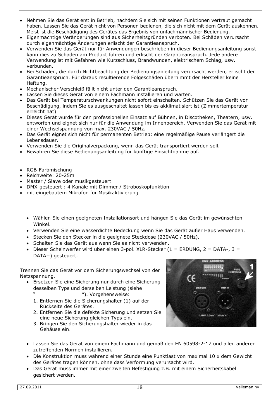 Velleman VDPLP64SB User Manual | Page 18 / 22