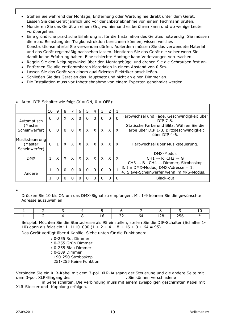 Velleman VDPLP64SB User Manual | Page 19 / 22