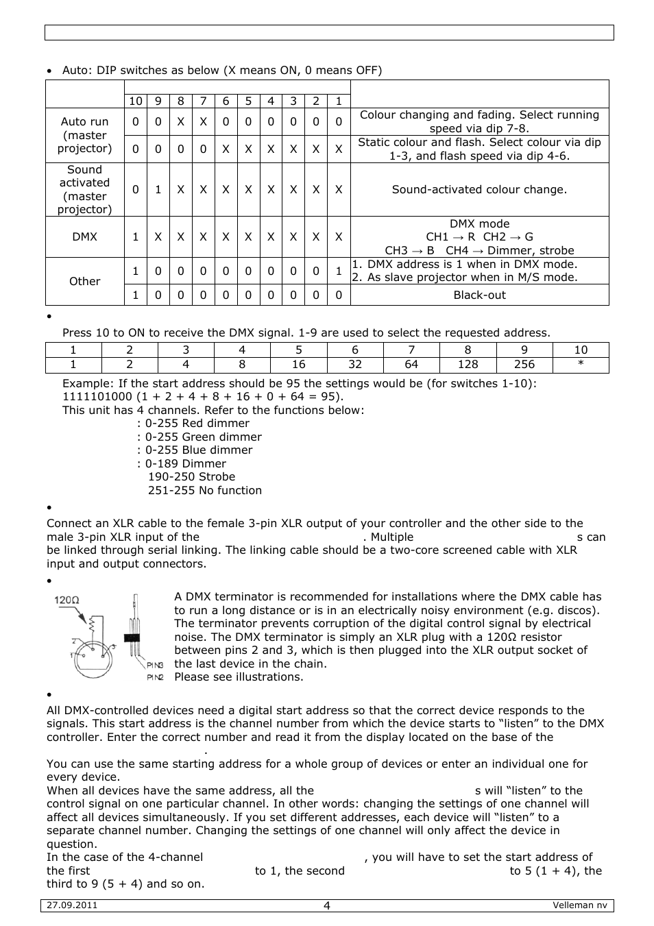 Velleman VDPLP64SB User Manual | Page 4 / 22