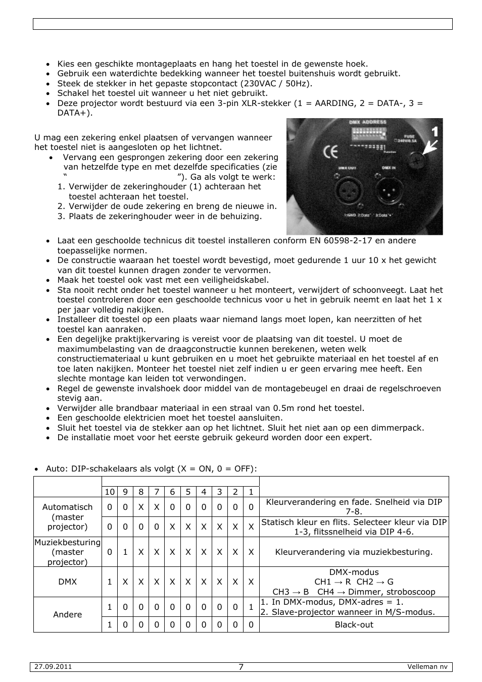 Velleman VDPLP64SB User Manual | Page 7 / 22