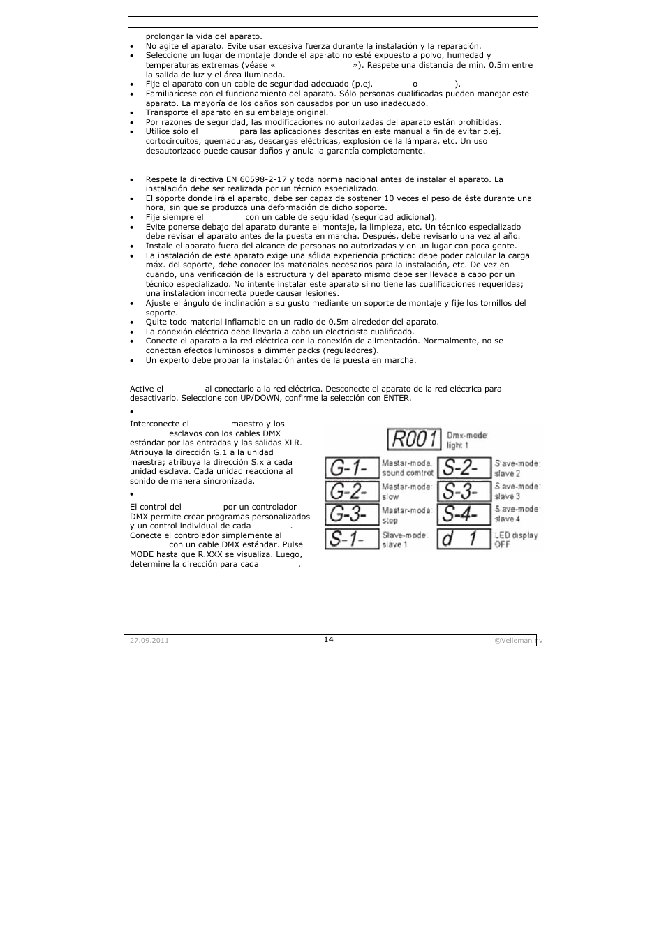 Velleman VDPL300SC User Manual | Page 14 / 21