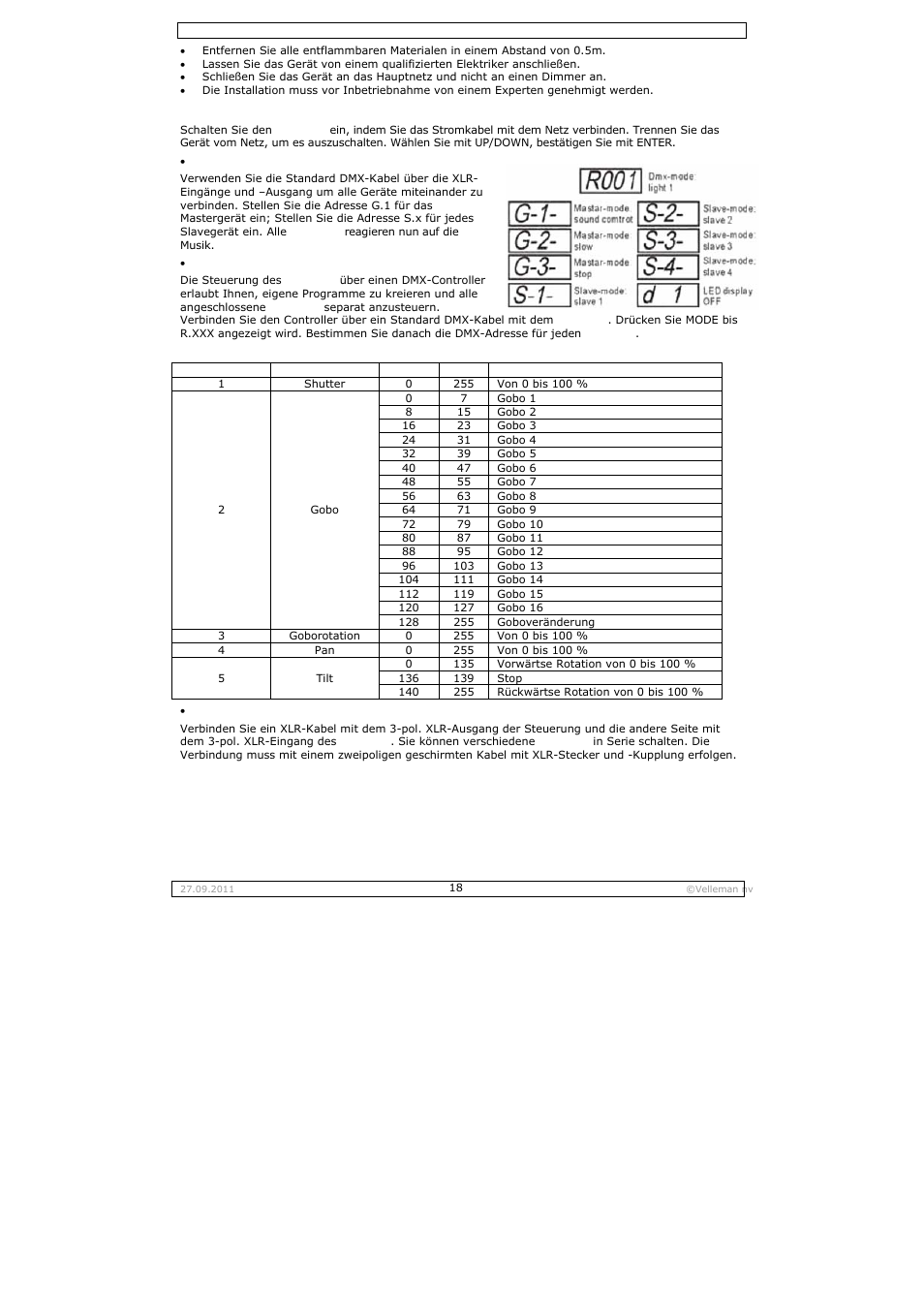 Velleman VDPL300SC User Manual | Page 18 / 21