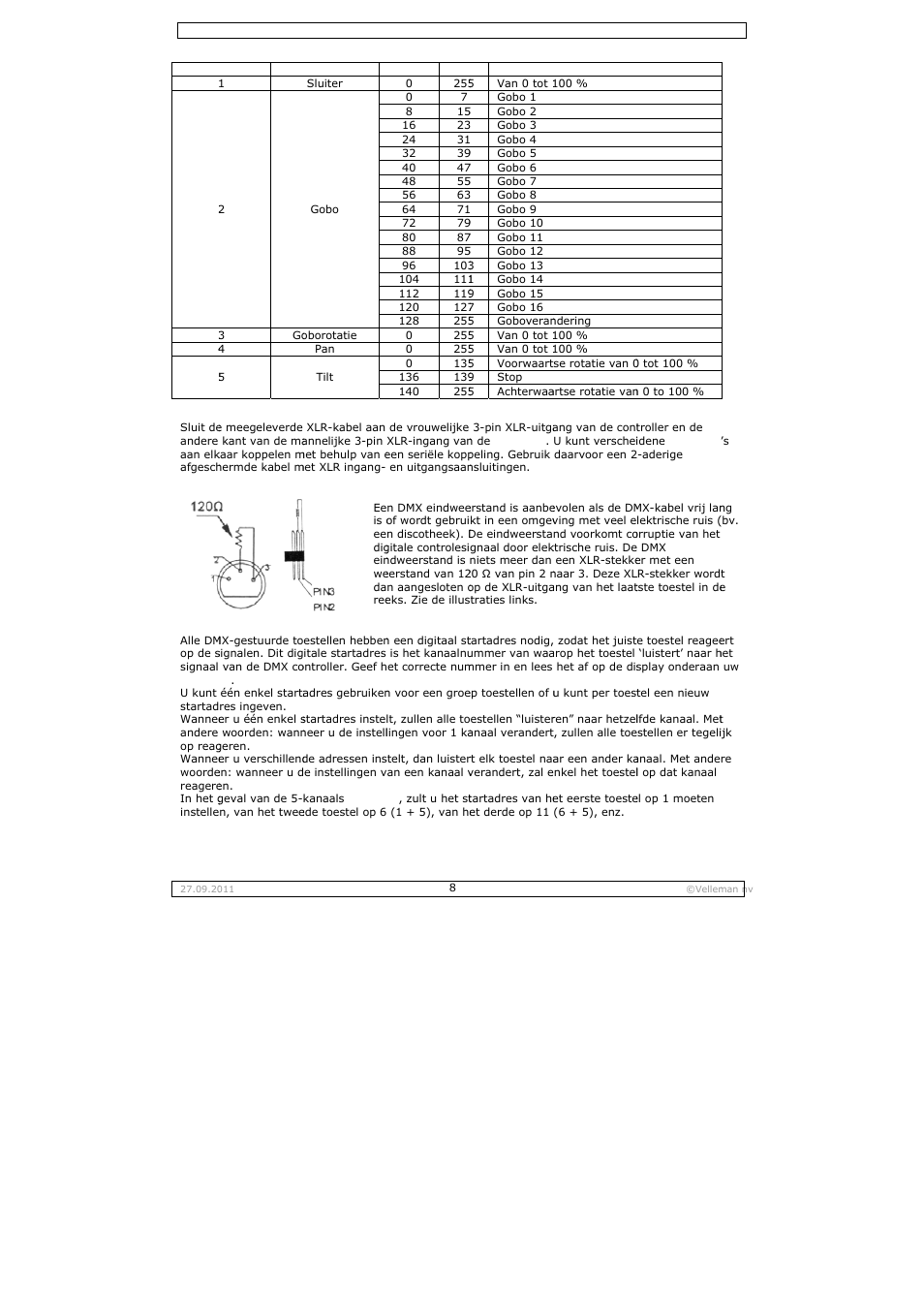 Velleman VDPL300SC User Manual | Page 8 / 21