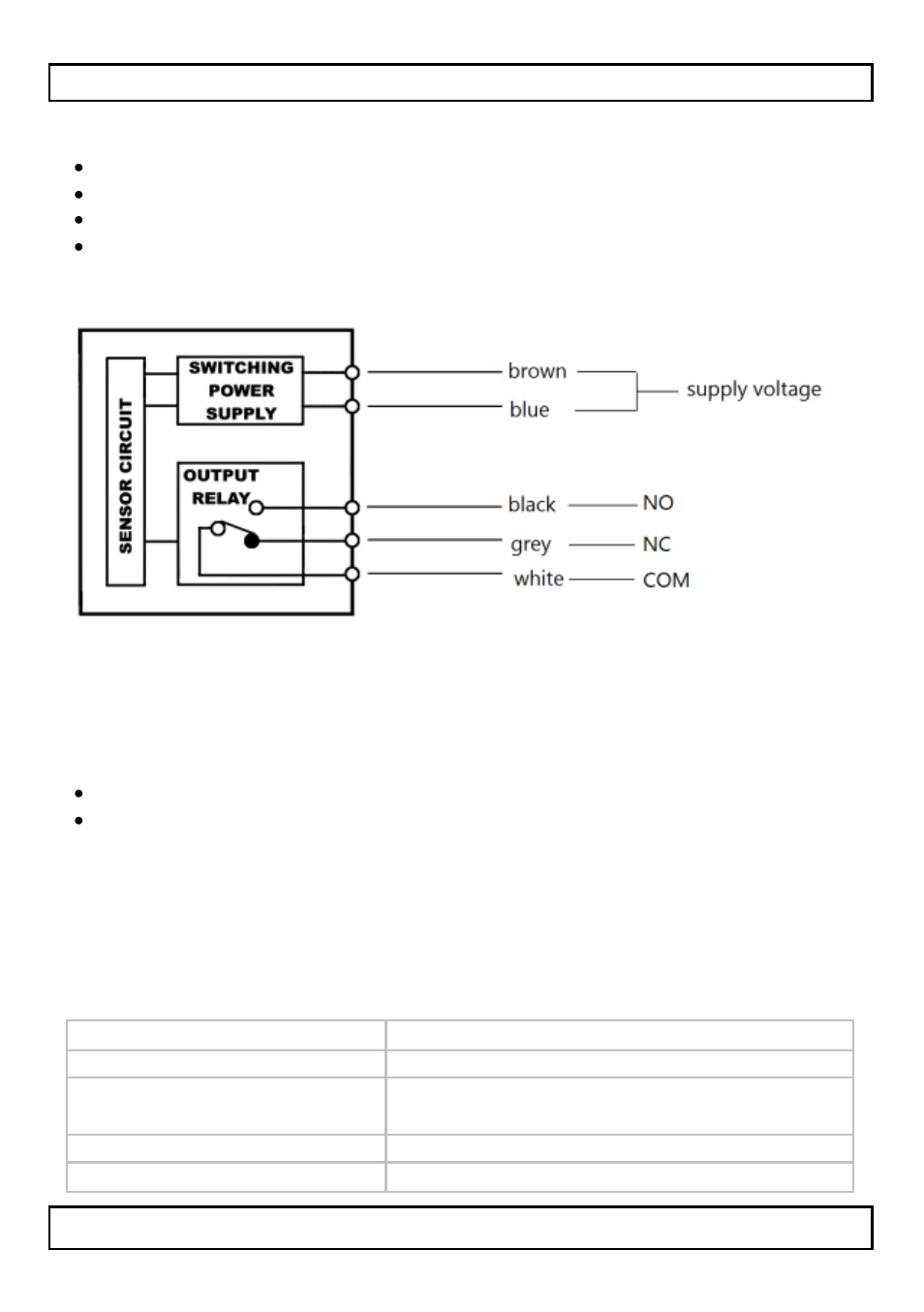 Caractéristiques, Câblage, Dimensions | Aligner émetteur et récepteur, Spécifications techniques | Velleman PEM30DN User Manual | Page 10 / 22