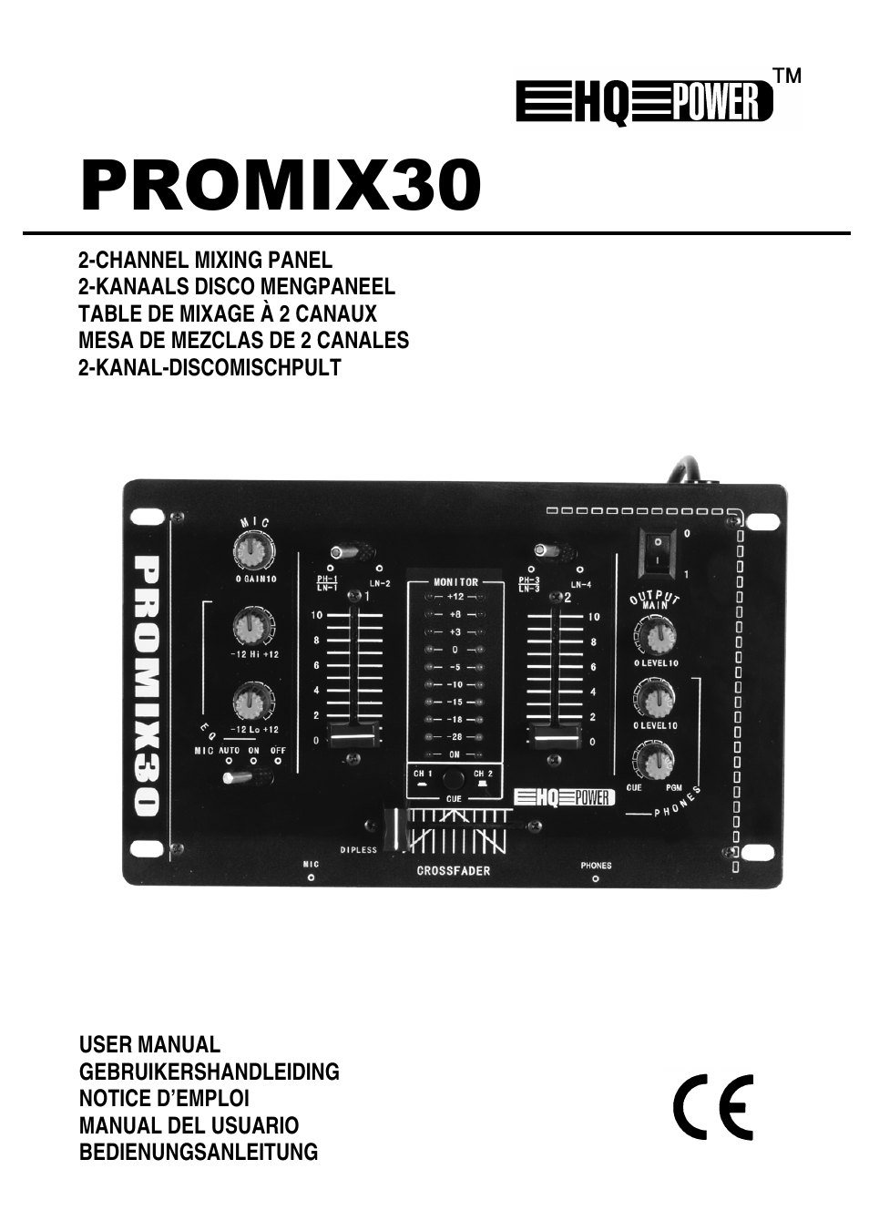 Velleman PROMIX30 User Manual | 17 pages