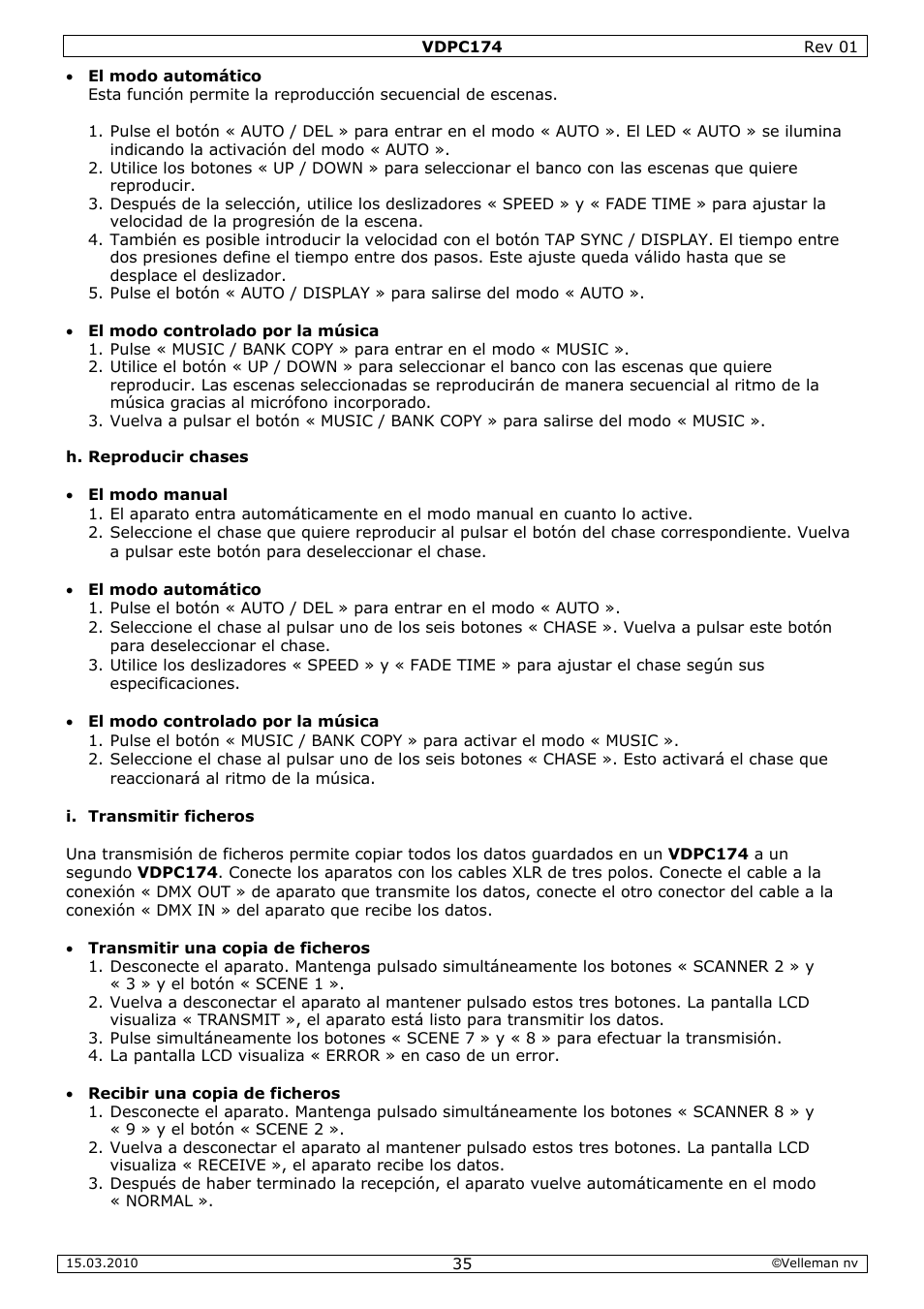 Velleman VDPC174 User Manual | Page 35 / 47