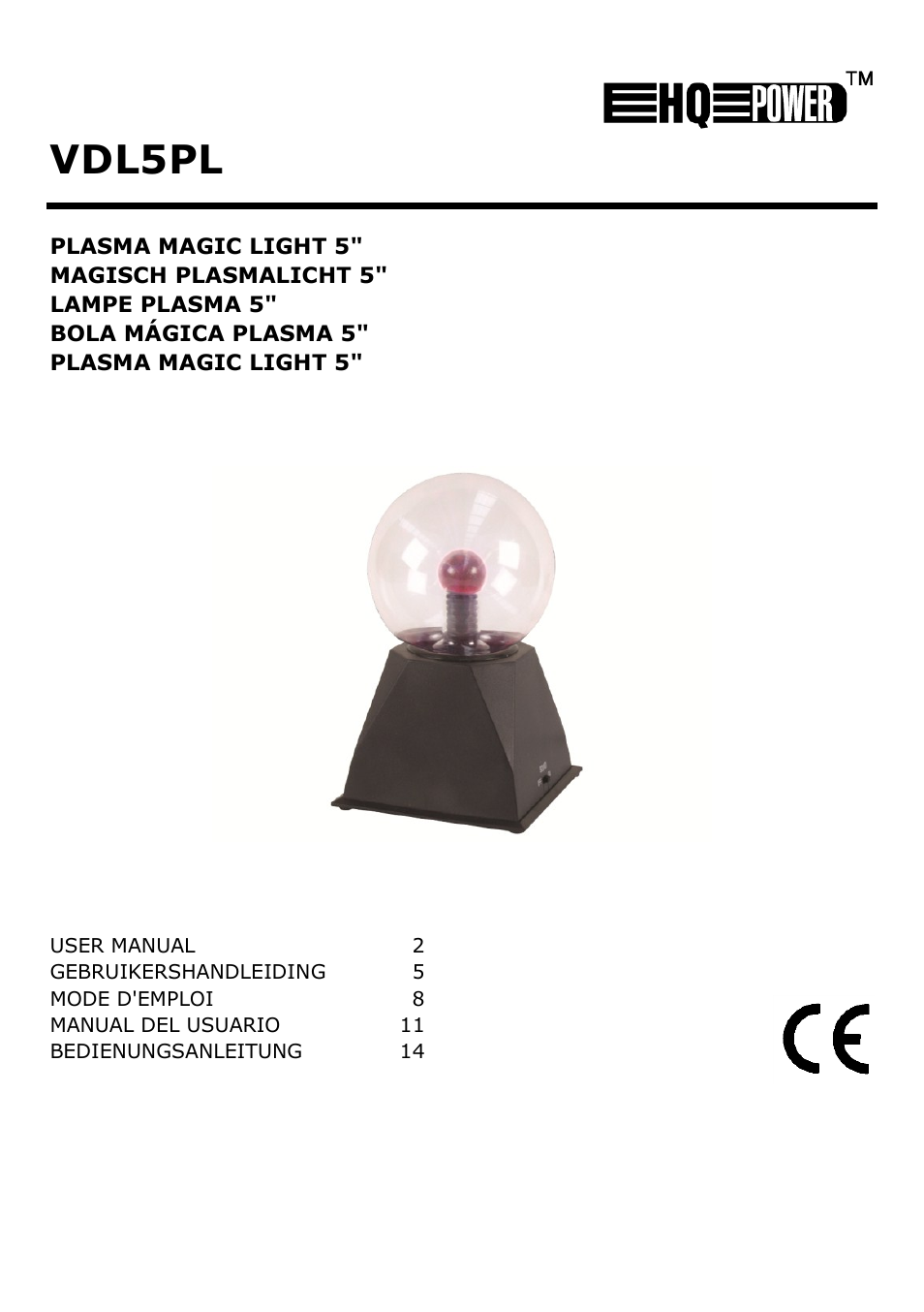 Velleman VDL5PL User Manual | 18 pages