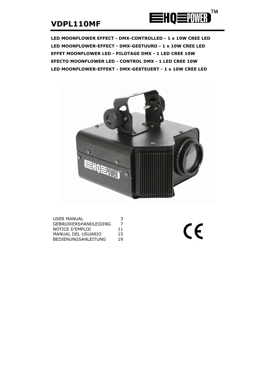 Velleman VDPL110MF User Manual | 24 pages