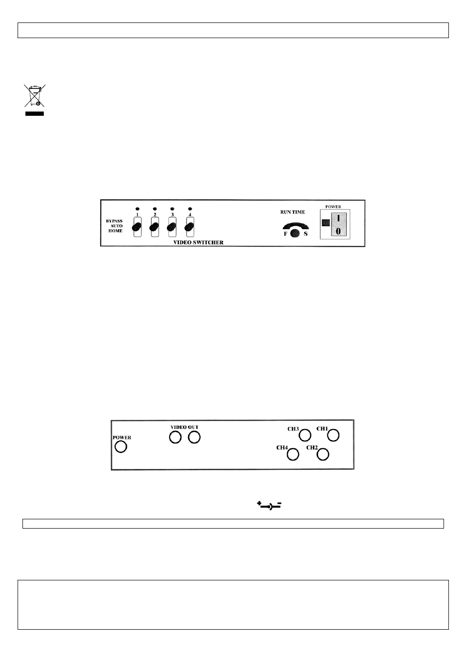 Vas4 - automatischer video-umschalter, Einführung, Beschreibung der frontplatte | Beschreibung der rückseite | Velleman VAS4 User Manual | Page 6 / 8
