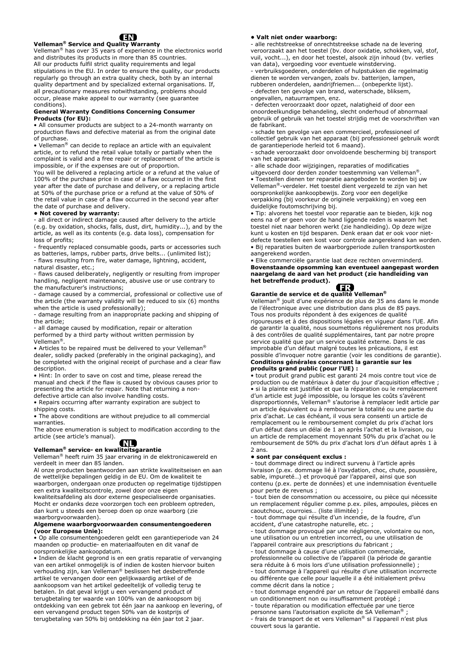 Velleman XMCL12 User Manual | Page 6 / 7