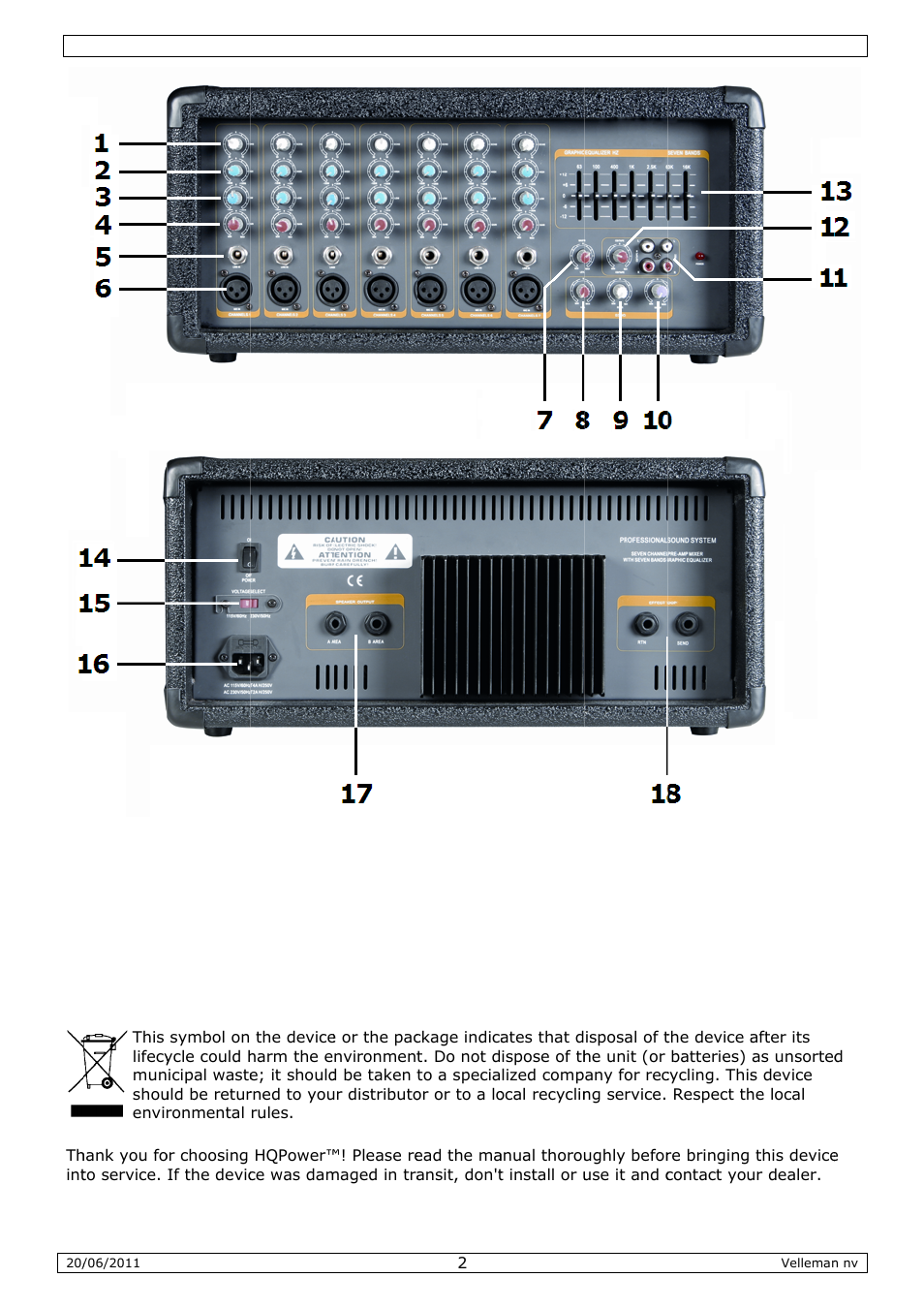 User manual, Er man, Nual | Velleman VDSPROM8 User Manual | Page 2 / 16