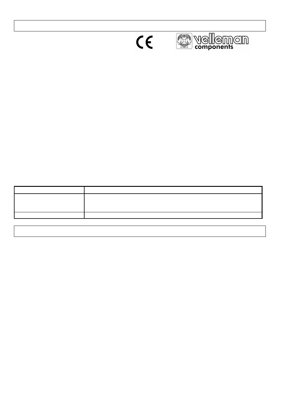 Velleman PMR3AP User Manual | 3 pages