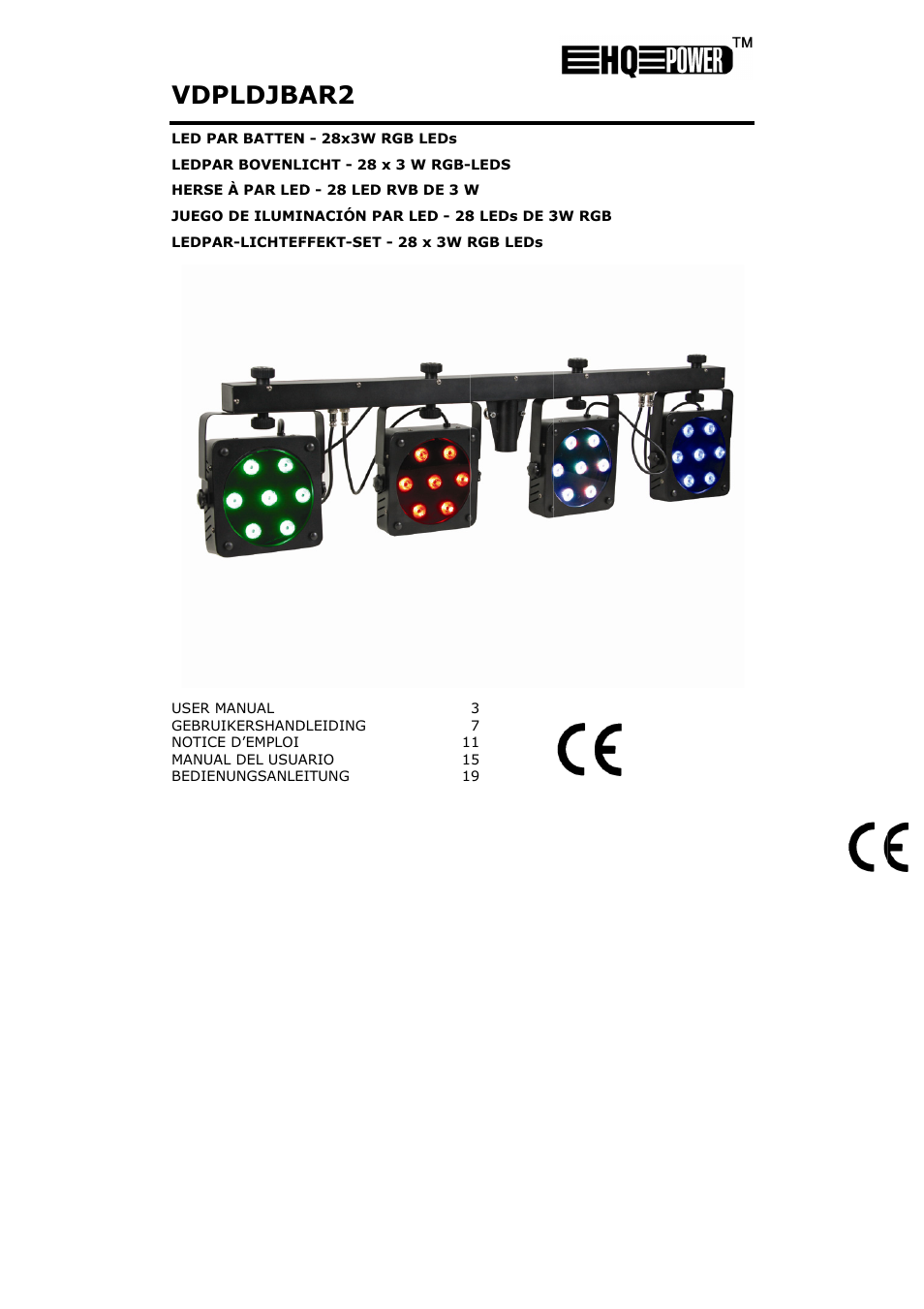 Velleman VDPLDJBAR2 User Manual | 24 pages