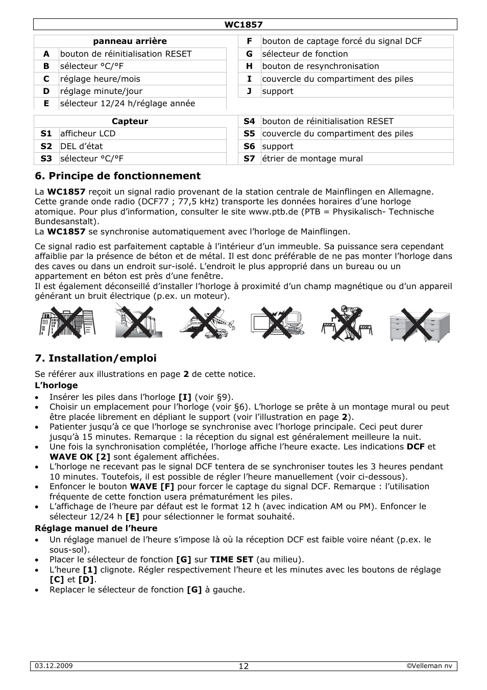 Velleman WC1857 User Manual | Page 12 / 26