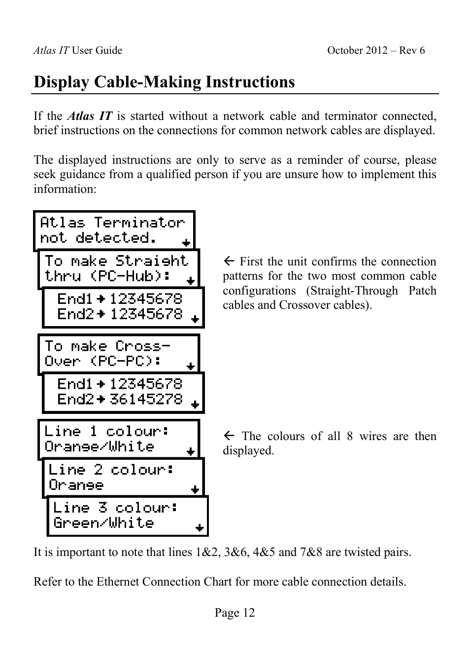 Display cable-making instructions | Velleman UTP05 User Manual | Page 13 / 19