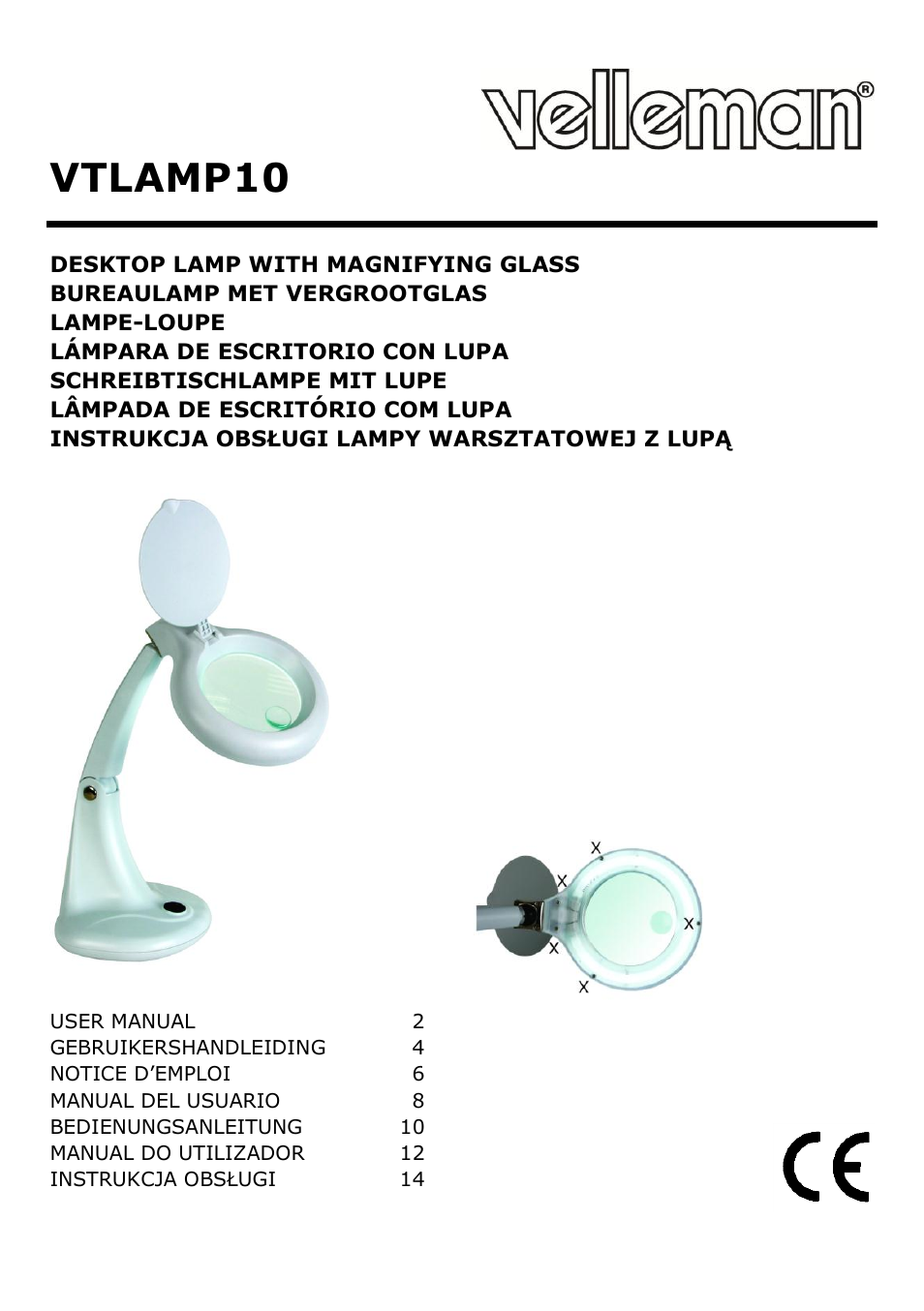 Velleman VTLAMP10 User Manual | 17 pages