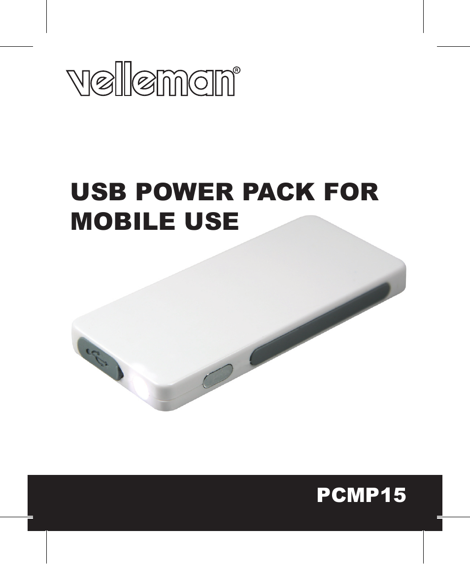 Velleman PCMP15 User Manual | 24 pages