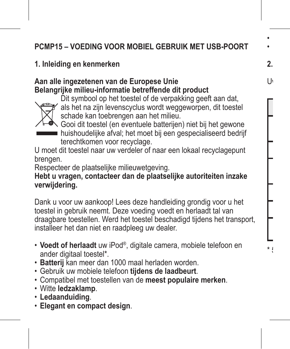 Velleman PCMP15 User Manual | Page 6 / 24