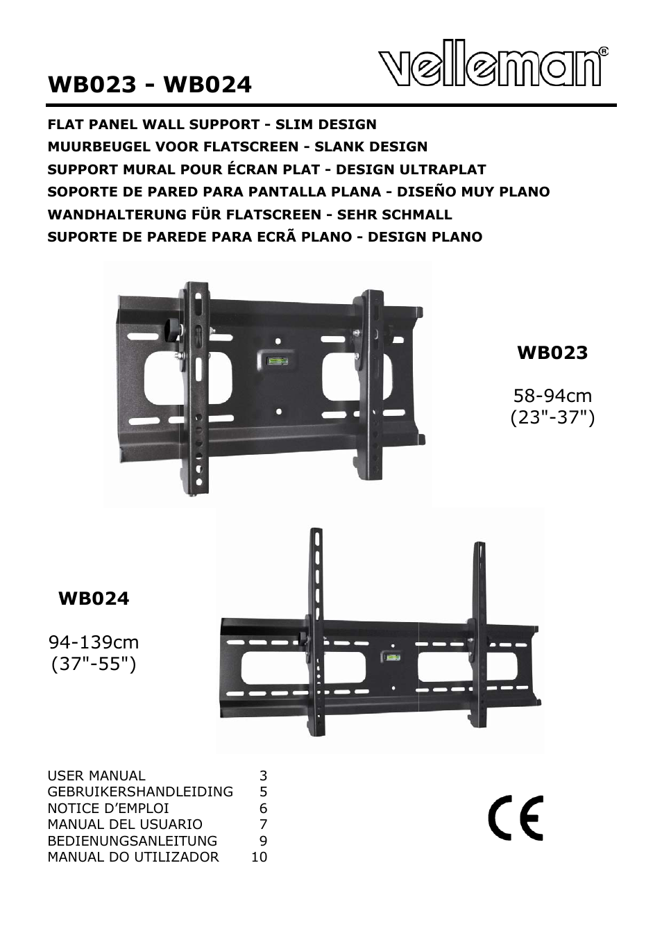 Velleman WB023 User Manual | 14 pages