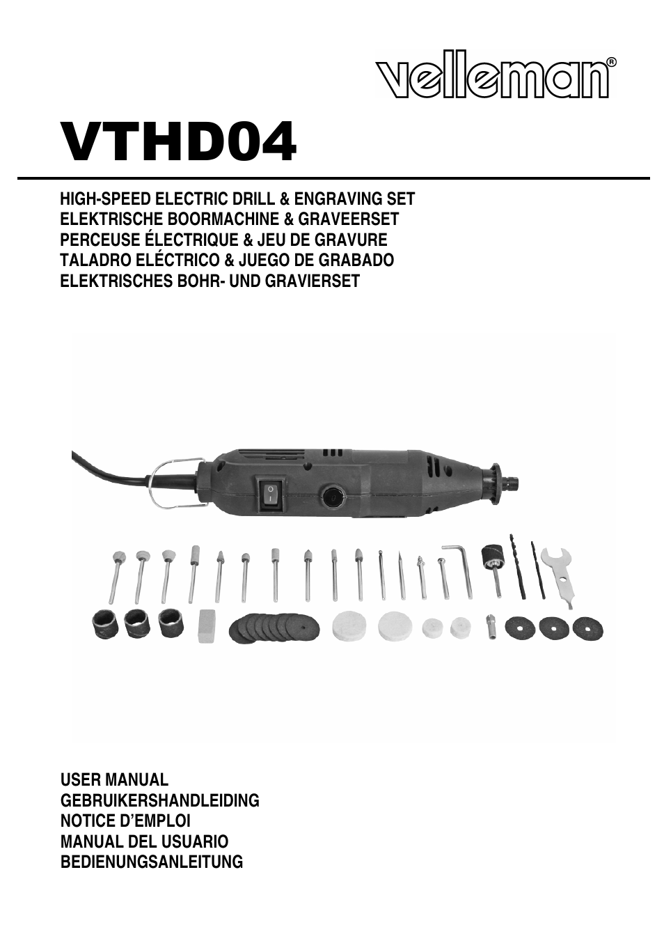 Velleman VTHD04 User Manual | 10 pages