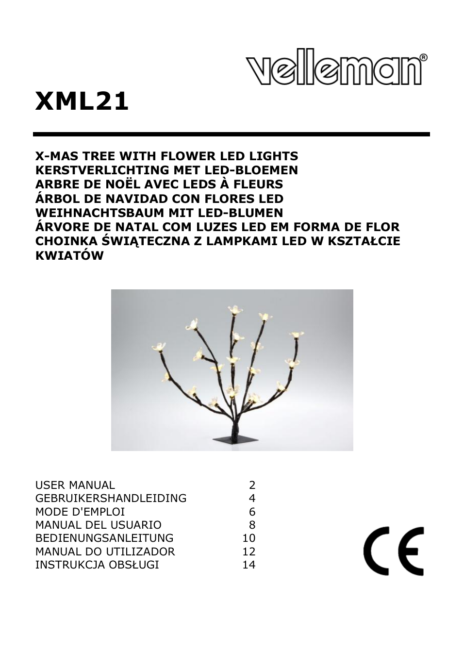 Velleman XML21 User Manual | 20 pages