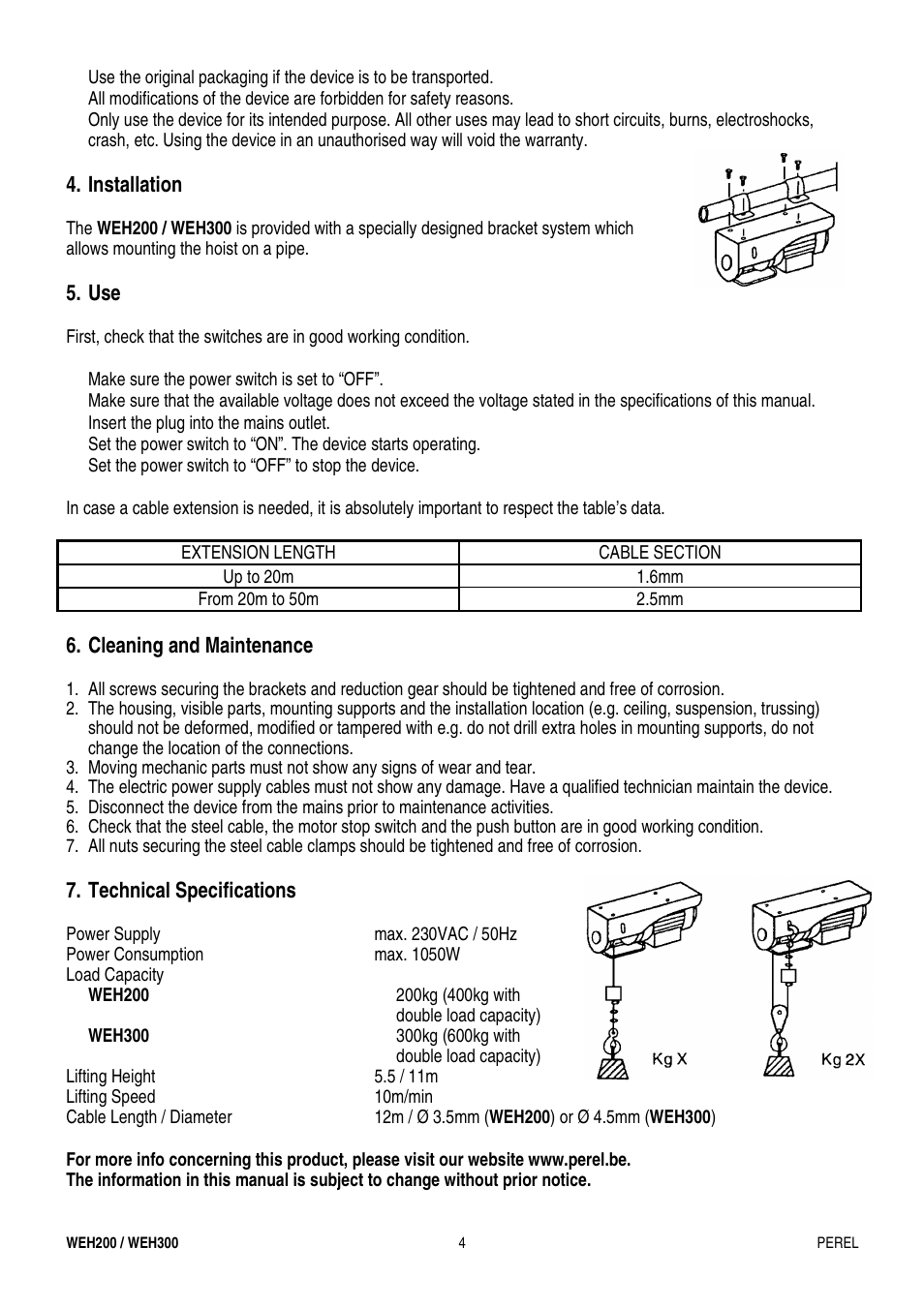 Velleman WEH200 User Manual | Page 4 / 16