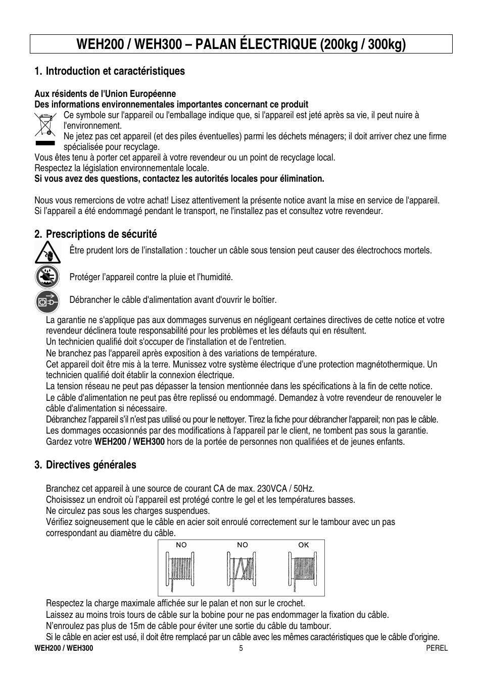 Velleman WEH200 User Manual | Page 5 / 16