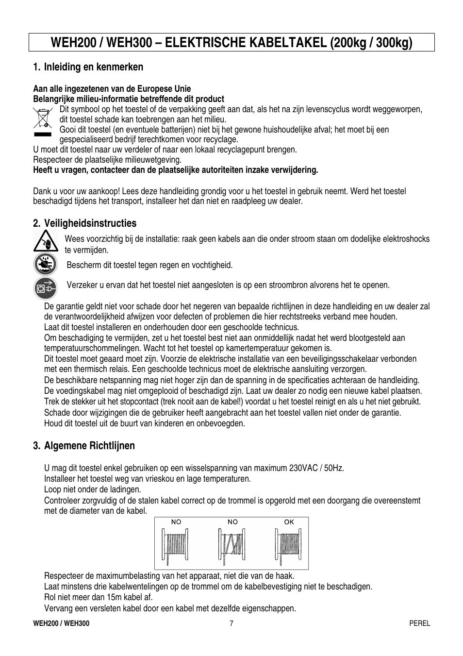 Velleman WEH200 User Manual | Page 7 / 16