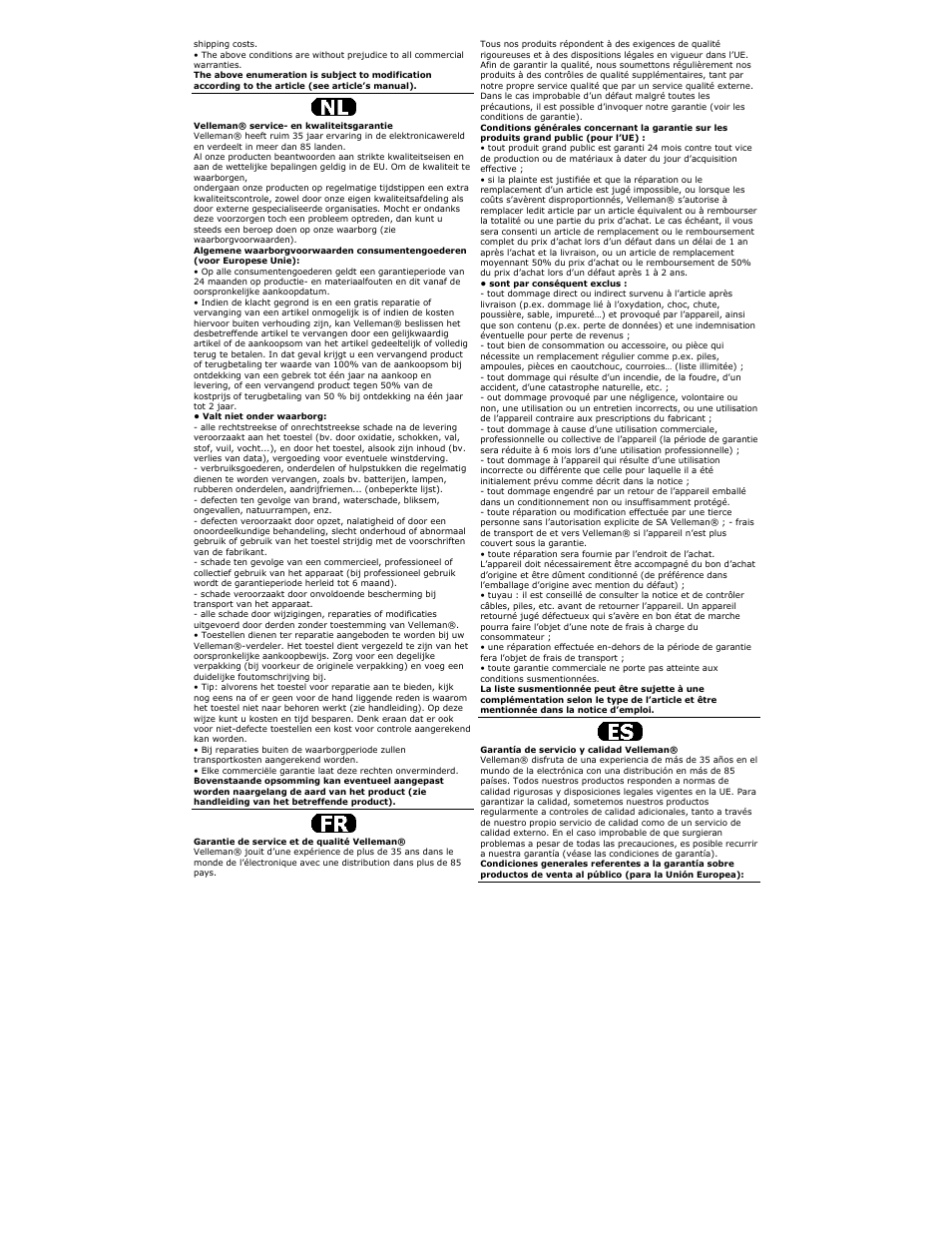 Velleman VDPSPxN User Manual | Page 17 / 18