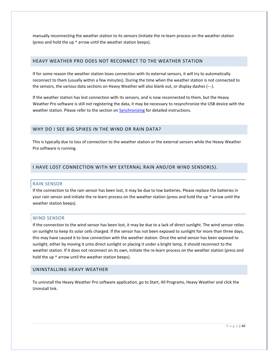 Velleman WS2800 Software User’s Guide User Manual | Page 40 / 40