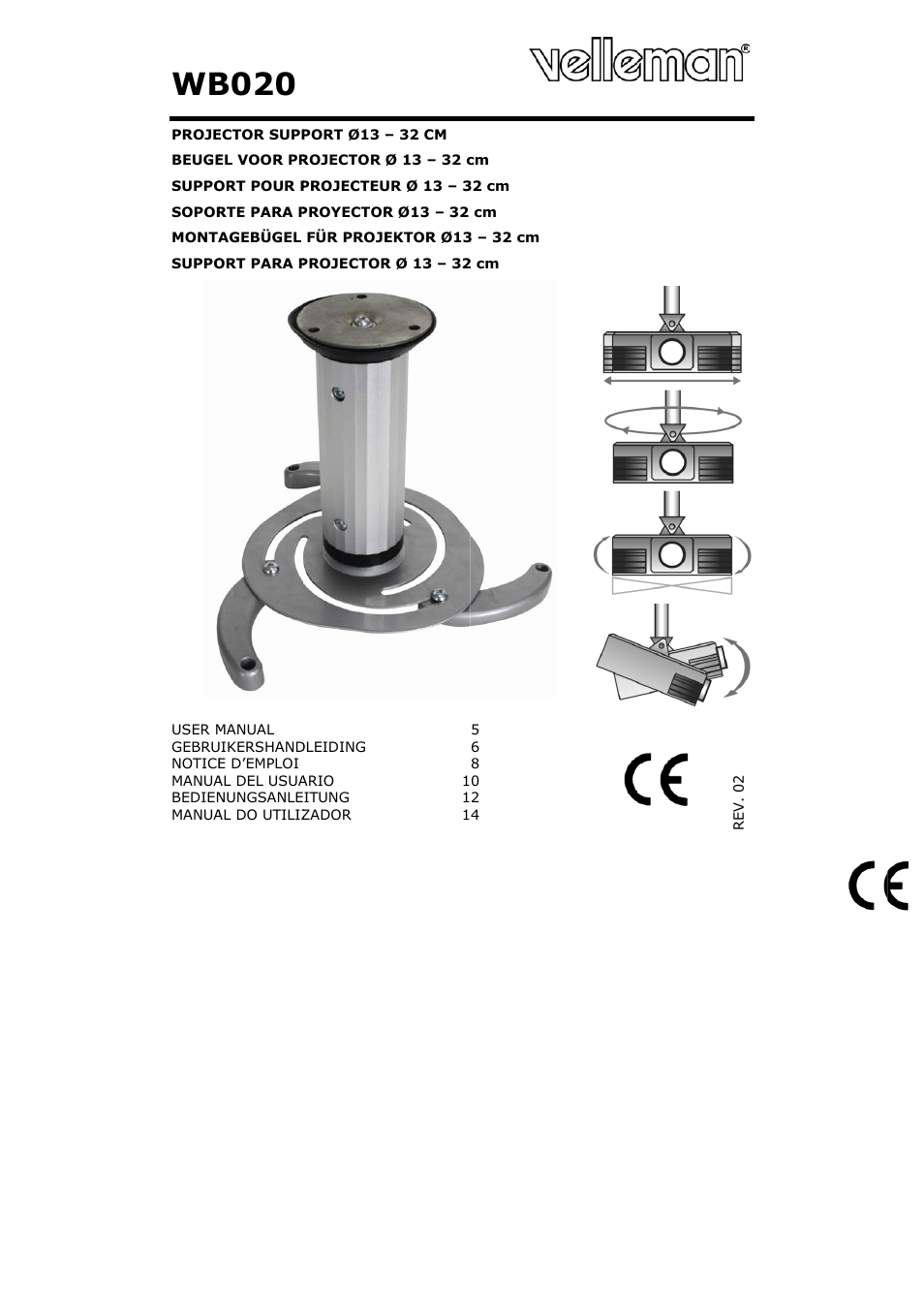 Velleman WB020 User Manual | 18 pages