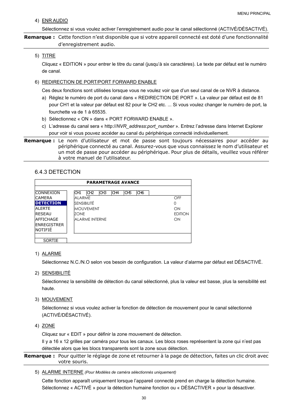 3 detection | Velleman NVR2 User Manual | Page 192 / 314
