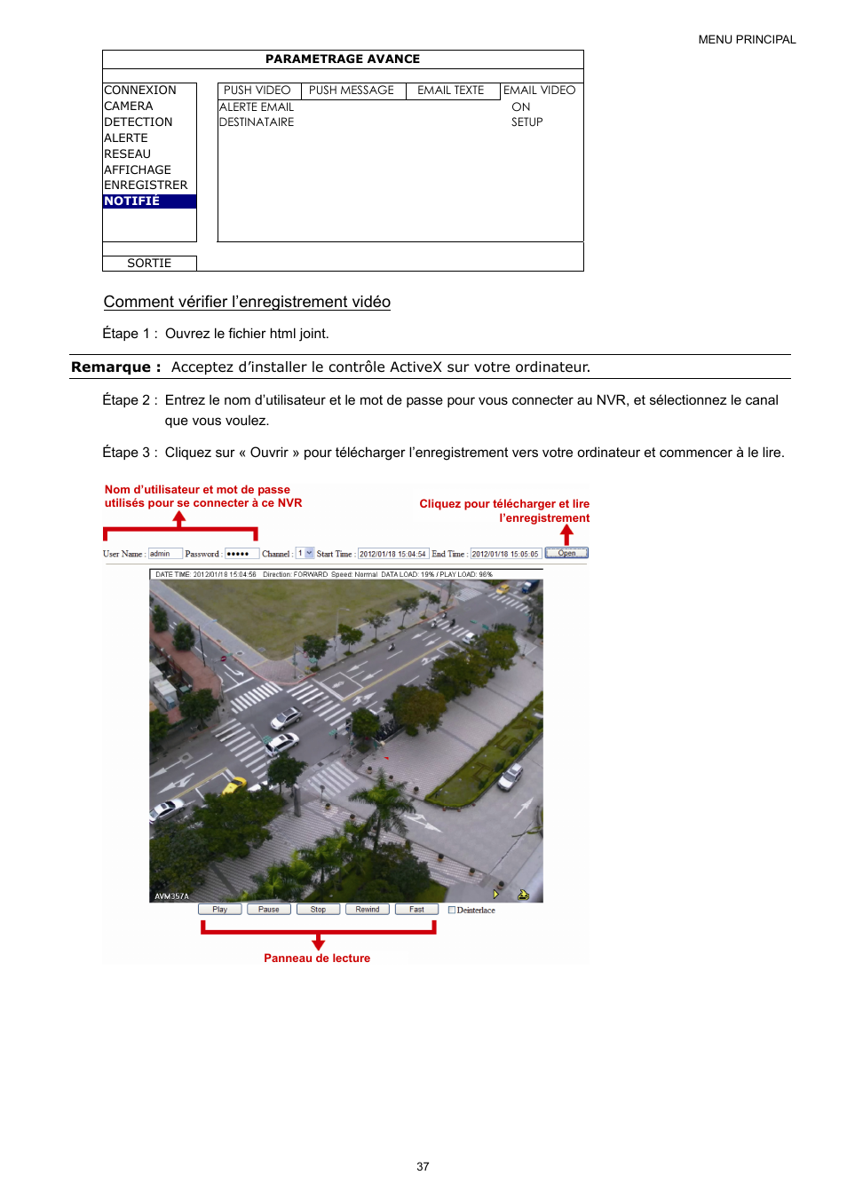 Comment vérifier l’enregistrement vidéo | Velleman NVR2 User Manual | Page 199 / 314