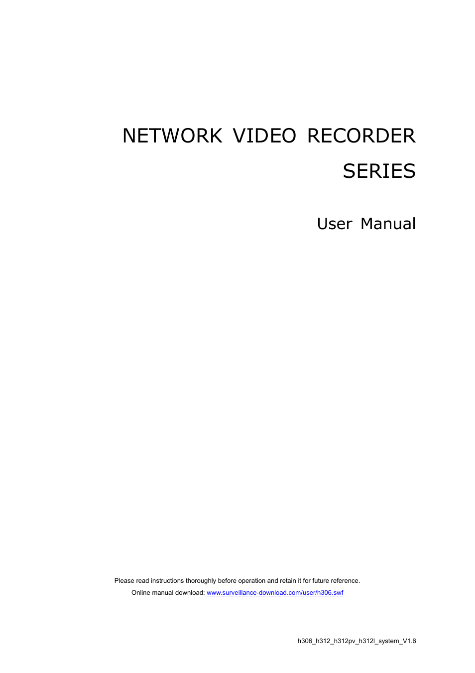 English, Network video recorder series, User manual | Velleman NVR2 User Manual | Page 2 / 314