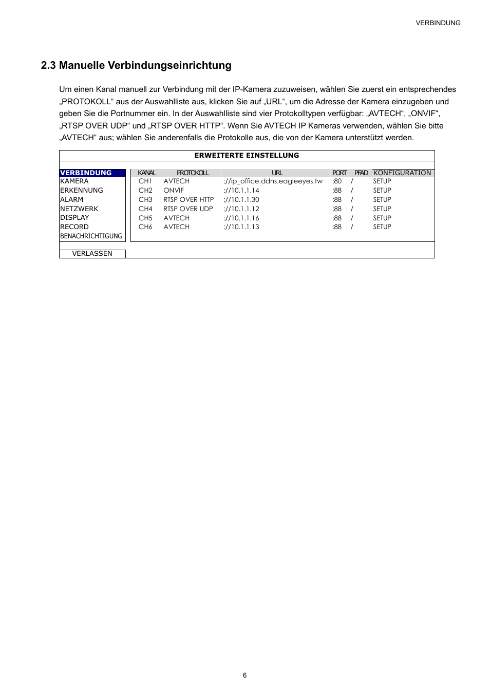 3 manuelle verbindungseinrichtung | Velleman NVR2 User Manual | Page 221 / 314