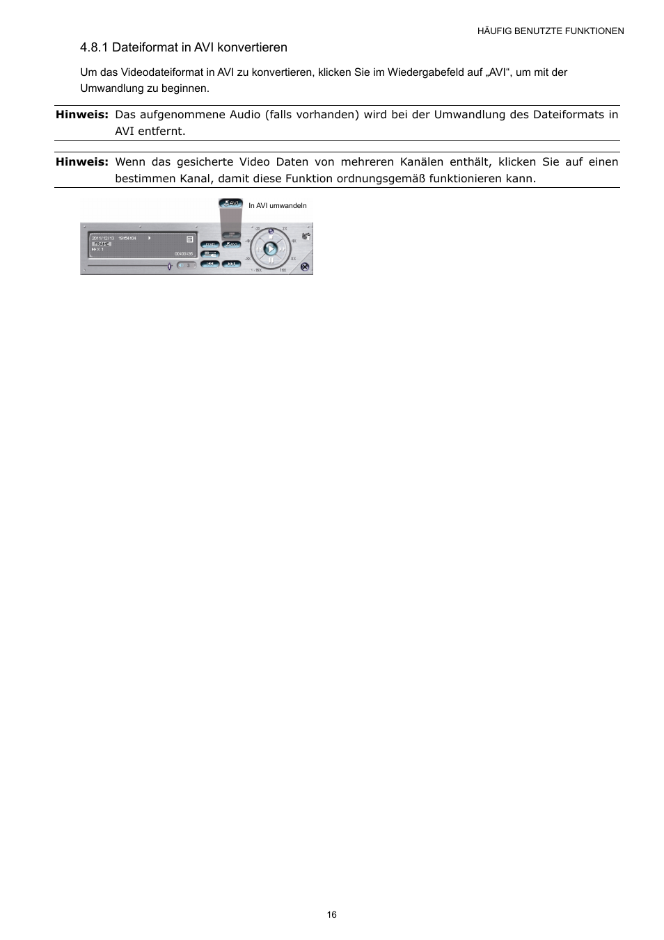 1 dateiformat in avi konvertieren | Velleman NVR2 User Manual | Page 231 / 314