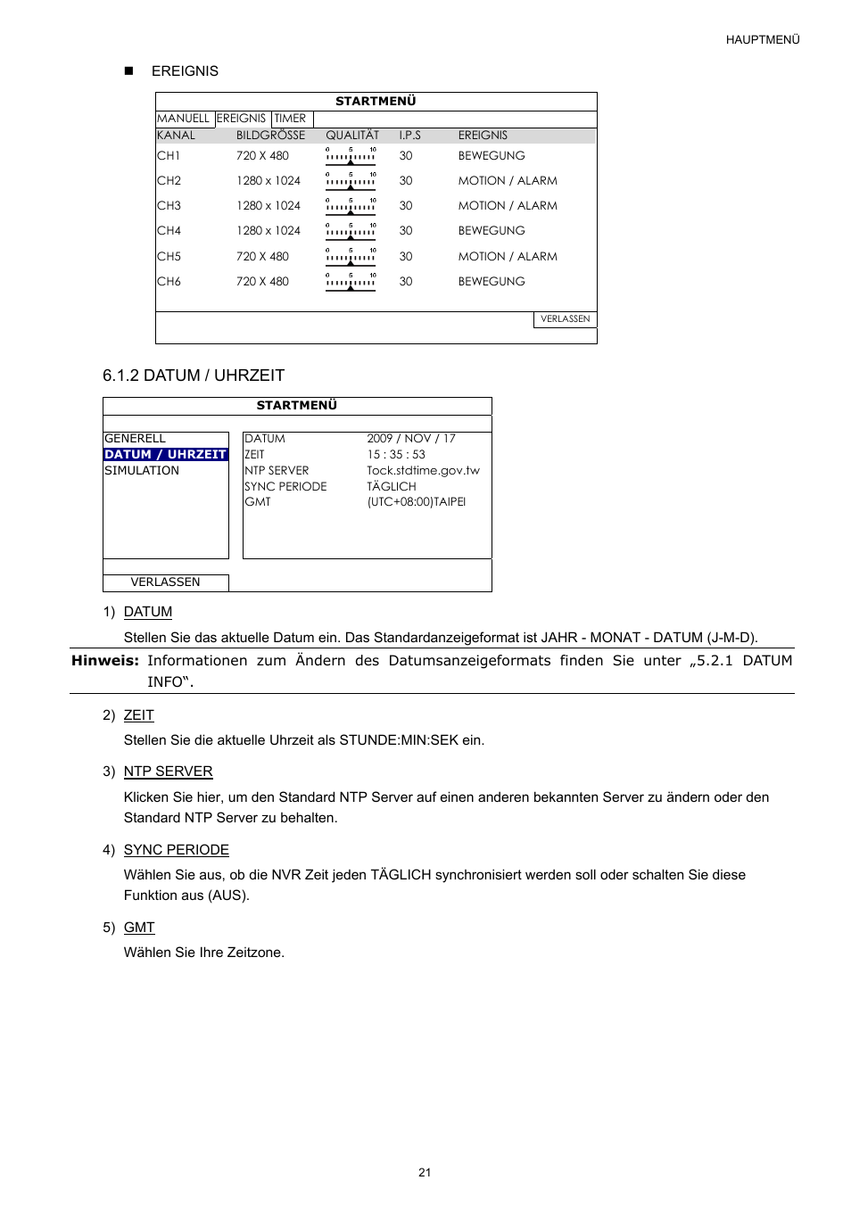 2 datum / uhrzeit | Velleman NVR2 User Manual | Page 236 / 314