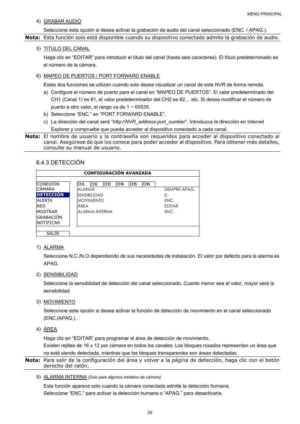 3 detección | Velleman NVR2 User Manual | Page 296 / 314
