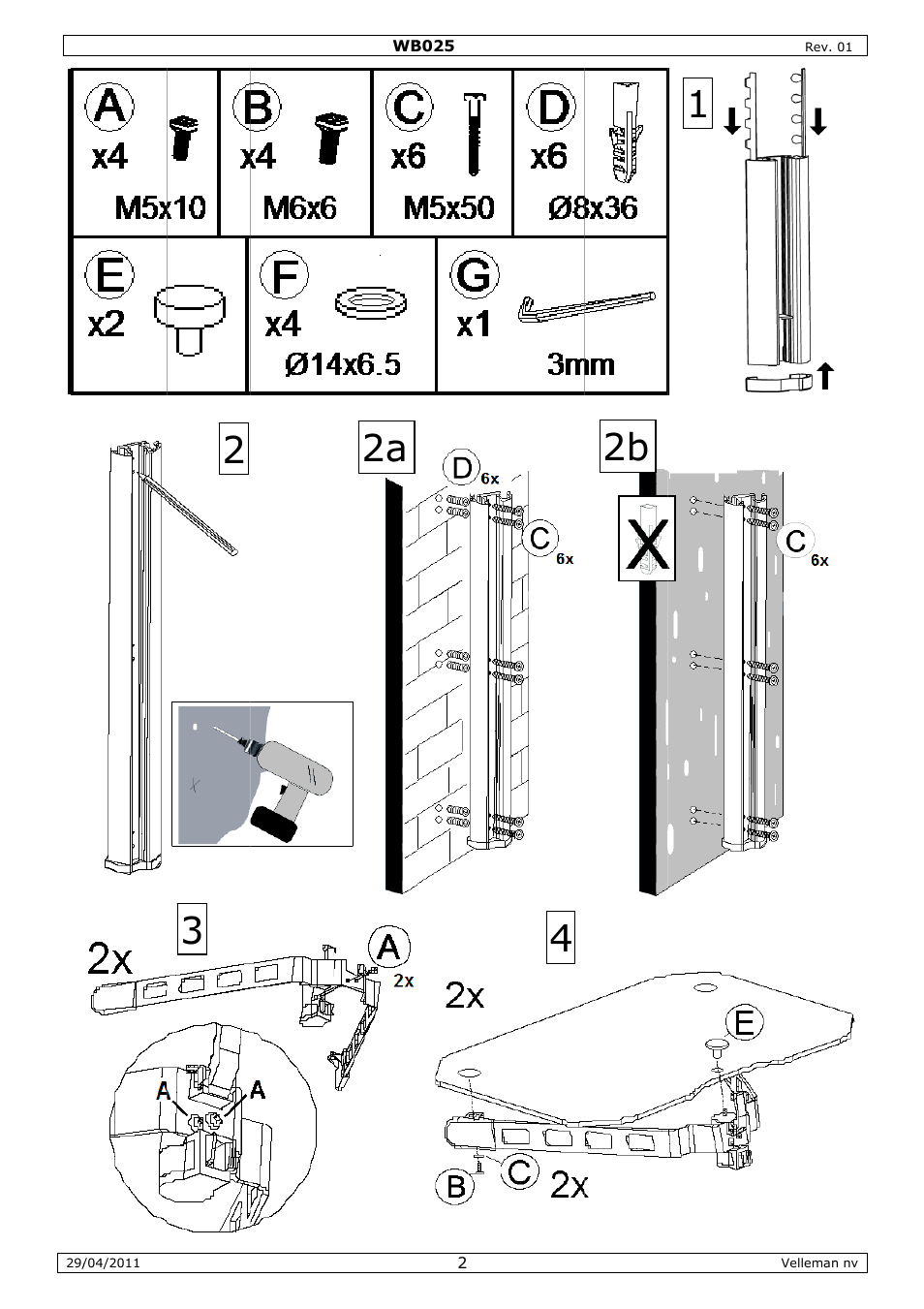 Velleman WB025 User Manual | Page 2 / 13