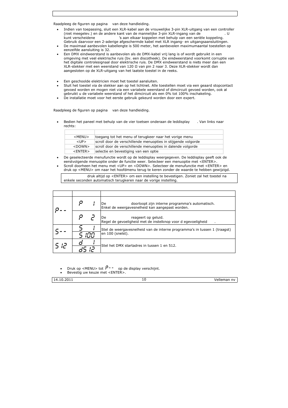 Velleman VDPL300ME User Manual | Page 10 / 30